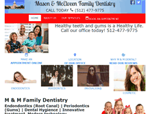 Tablet Screenshot of mmfamilydentistry.com